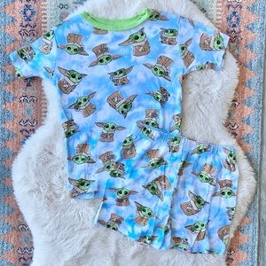 Star Wars boys pajamas shorts & tee shirt sleepwear pjs grogu the child kids 12